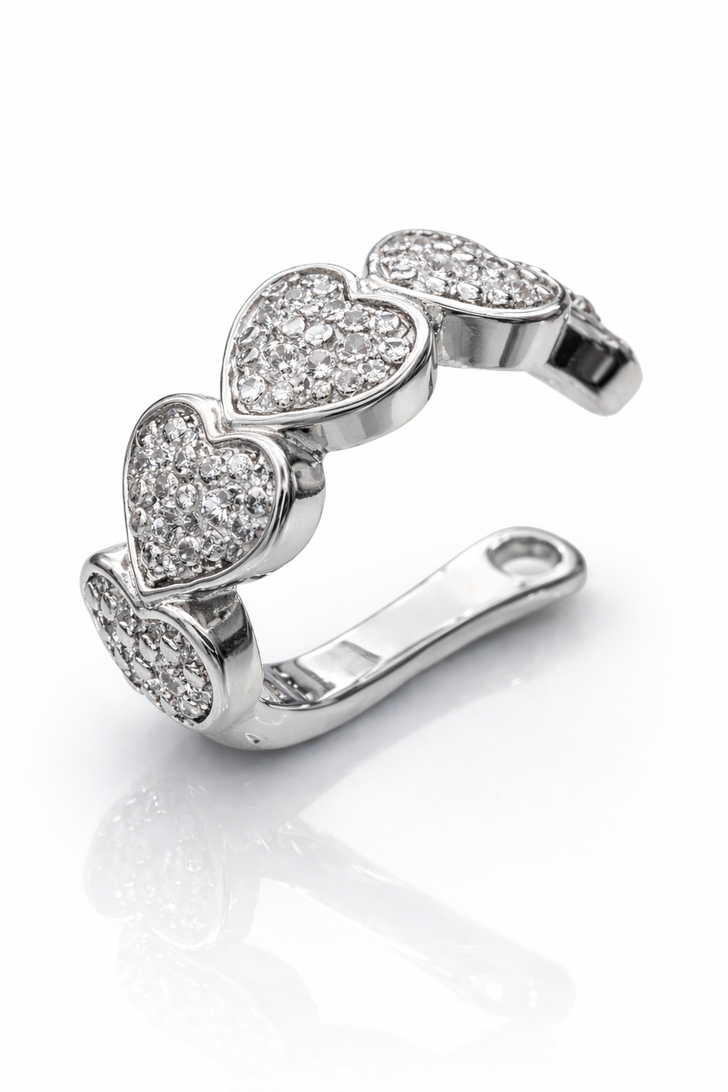 Orecchino Earcuff Cuoricini